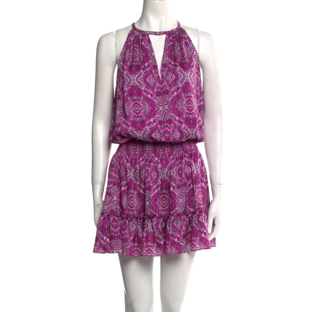 EUC Ramy Brook Paisley Print Mini Dress Sz L